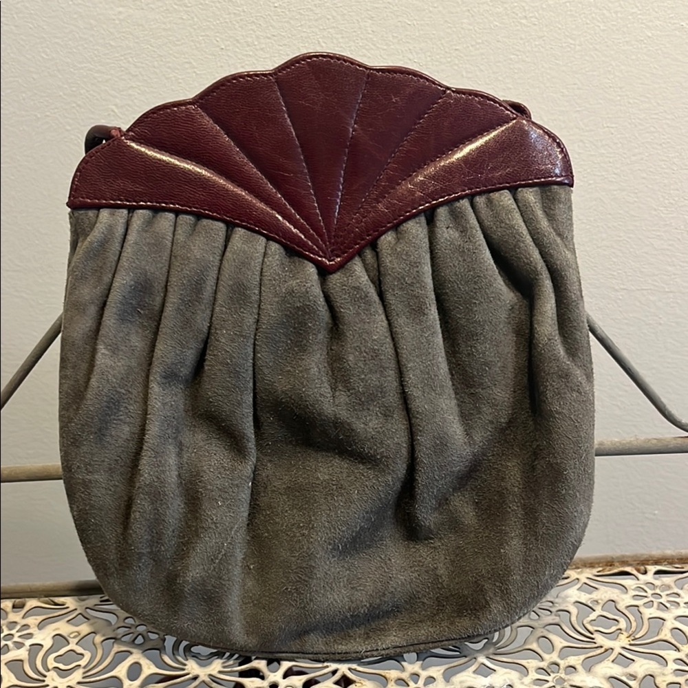 Vintage Les Sacs de Capucine SuedeLeather Crossbody | Made in Italy | 60” Strap